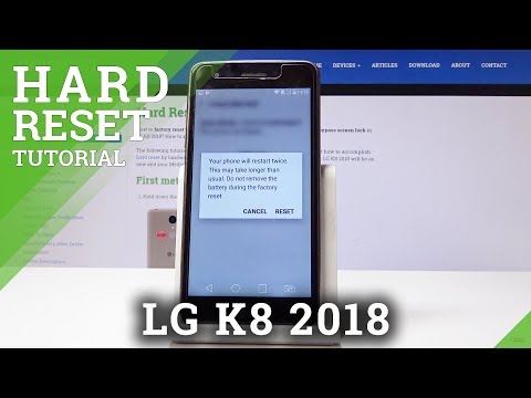 Factory Reset LG K8 2018 - Erase All Data & Settings