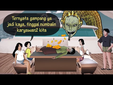 Gila harta berujung bencana - Kompilasi #HORORMISTERI | Kartun Hantu, Animasi Horror