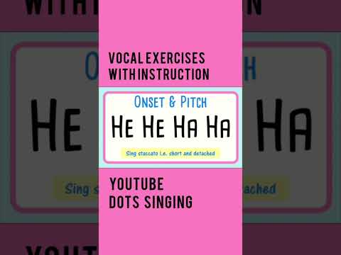 Vocal Onset Warm Up He He Ha Ha Major Triad  #shorts  #dotssinging #vocalwarmup