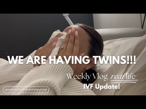 Finding out we have twins at our 7 week ultrasound after IVF! (and telling our family)
