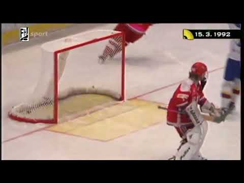 Plzeň - Sparta 4 - 3, 2. zápas štvrťfinále Play-off FHL 1991/1992, 15.03.1992, ČST F1 (ČT Sport)