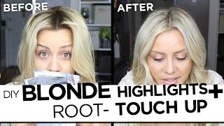 DIY Blonde Highlights And Root Touch Up Tutorial - My Updated Hair Routine