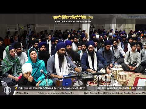 036 Bhai Karman Singh Jee at Toronto Dec  2022 Akhand Keertan Smaagam