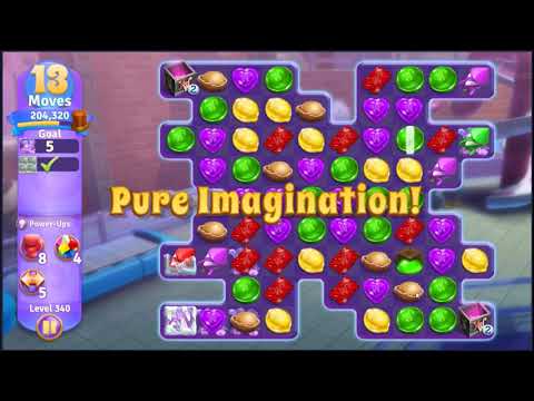 Wonka's World of Candy Level 340 - NO BOOSTERS + FULL STORY 🍫 | SKILLGAMING ✔️