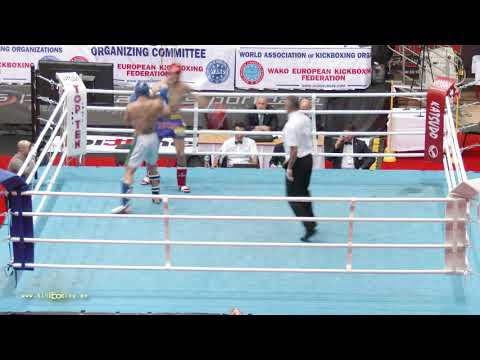 WAKO European Championship 2018  ZAKHAROV ALEKSANDR RUS vs BOJILOV  ATANAS BUL   LK 047 S M  75 kg