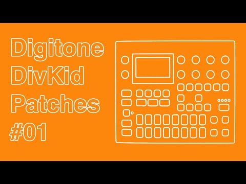 Elektron Digitone DivKid Patches 01 - Kick, Bass, Random Percussive Synth & Metallic FX