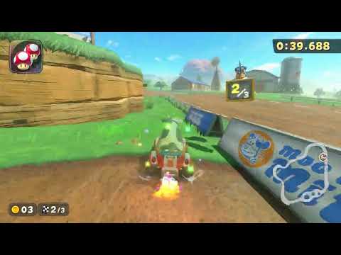 Moo Moo Meadows - 1:57.569 - Kins0 (Mario Kart World world record)