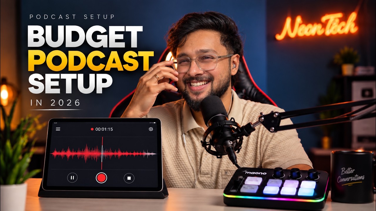 How to Setup Podcast Studio At Home Under ₹5000 in 2026 ! MALAYALAM