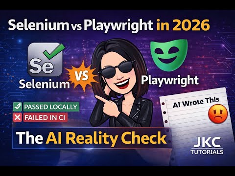 Selenium vs Playwright in 2026: The AI Reality Check | JKC Tutorials