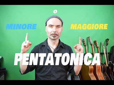 Lezioni di chitarra. Pentatonica minore o maggiore? Major or Minor pentatonic? How to use it