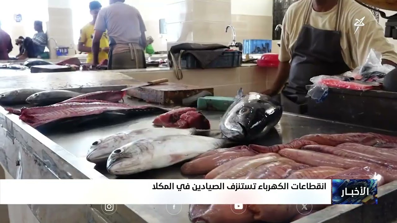 انقطاعات الكهرباء تستنزف الصيادين في المكلا