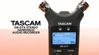 Video thumbnail for Tascam DR-07X Stereo Handheld Audio Recorder | Gear4music by Gear4music Guitars