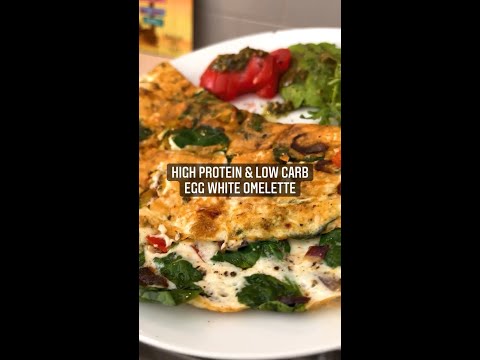 High Protein & Low Carb Egg White Omelette