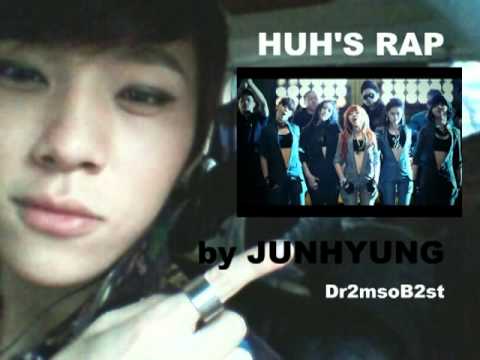 [JUNHYUNG] BEAST'S JunHyung rapping 4MINUTE's HUH