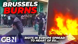 WATCH: Brussels BURNS as RIOTS spread in HEART of EU with violent clashes seen after France fallout