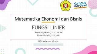 Fungsi Linier (part 1)