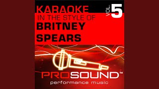 My Only Wish (This Year) (Karaoke With Background Vocals) (In the style of Britney Spears)