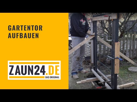 Gartentor aufbauen - Montagevideo | ZAUN24