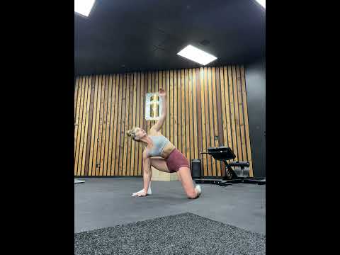 Hip Opener With Thoracic Rotation (Half Kneeling)