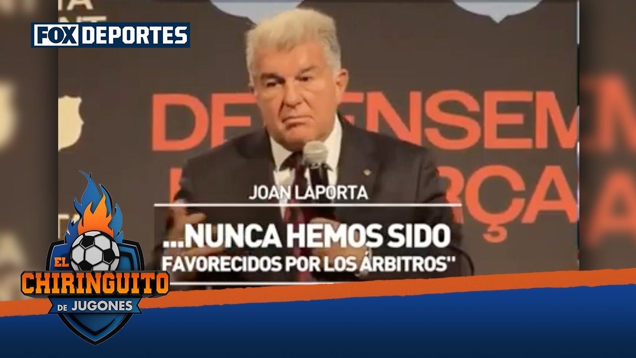 🚨 JOAN LAPORTA, candidato a presidente del BARCELONA, muy crítico con el ARBITRAJE | El Chiringuito
