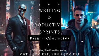 Monday Writing and Productivity Sprints, Character Picture Poll, and Chats for June 3rd