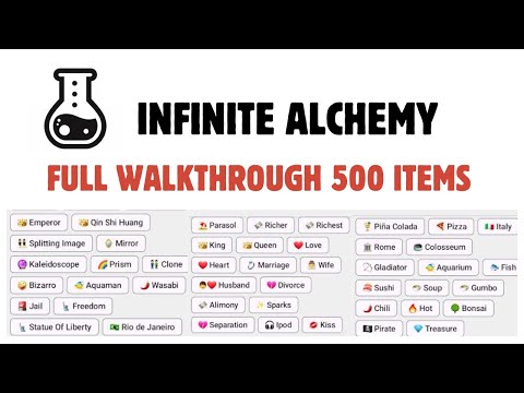 Infinite Alchemy Game Full Walkthrough 500 Items - YouTube