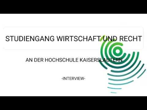 Studiengang Wirtschaft und Recht