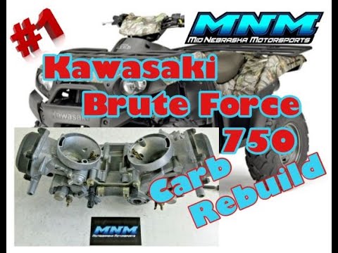 Kawasaki Brute Force 750 - V-Twin Carburetor Carb Clean / Rebuild   **Incredible**