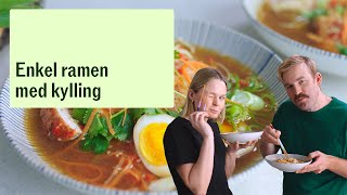 Enkel ramen med kylling