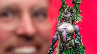 painting a mini and talking about it