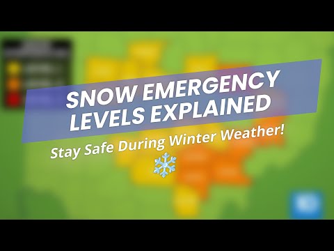 🚗💨 Snow Emergency Levels Explained! ❄️