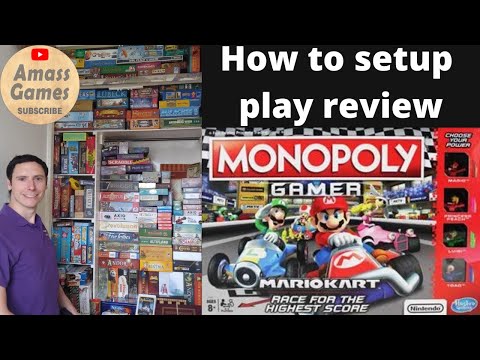 How to play Monopoly Gamer review #mario #mariokart #boardgame #monopoly AmassGames #games #play