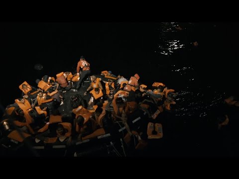 Dramat na Morzu Śródziemnym. Nagranie z akcji ratunkowej