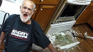 ANGRY GRANDPA DESTROYS KITCHEN!!