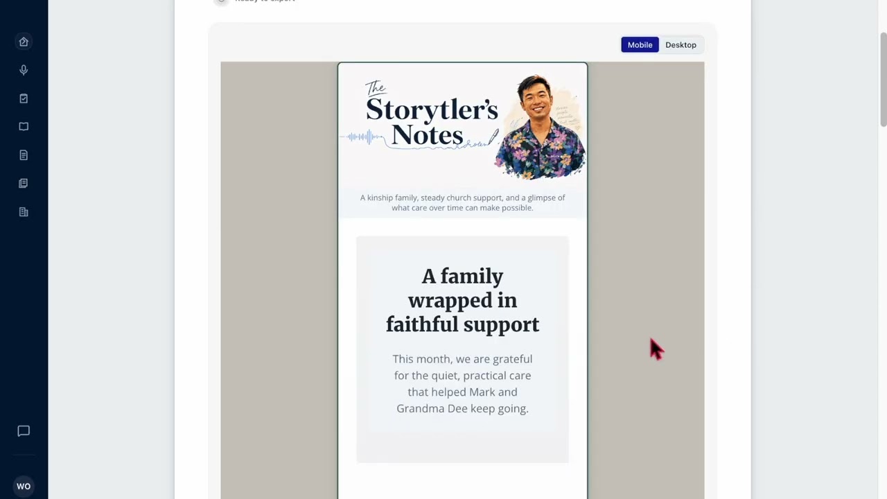 A short look at what the Curator seat does in Storytler