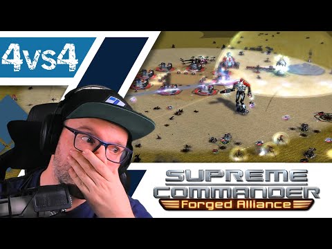 4vs4 Community Game - Supreme Commander - FAF - Deutsch - #059