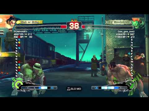POMHAMU [E. Honda] vs. Gee_gee_zeez [Blanka] | SSF4 AE
