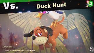 Super Smash Bros Ultimate : vs Duck Hunt (Unlocks: Duck Hunt joins the battle!) World of Light - Adv