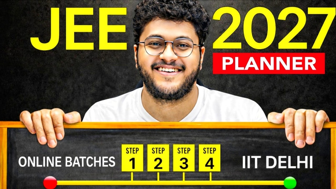 ⚠️ JEE 2027 PLANNER ‼️ | Complete Study Plan for 1 year 😳