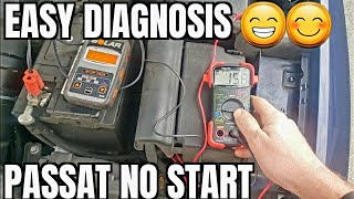 Volkswagen Passat No Start Diagnosis How to Check Battery Wires Alternator Starter Ignition Switch