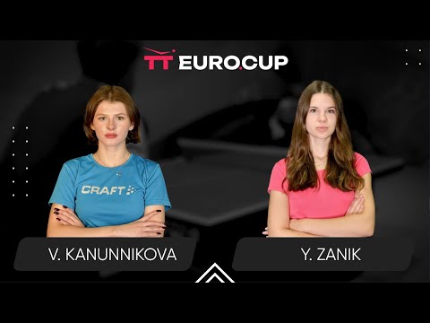 14:45 Vasylysa Kanunnikova - Yulianna Zanik 16.02.2025 |  TT Euro.Cup Women Ukraine Star 4