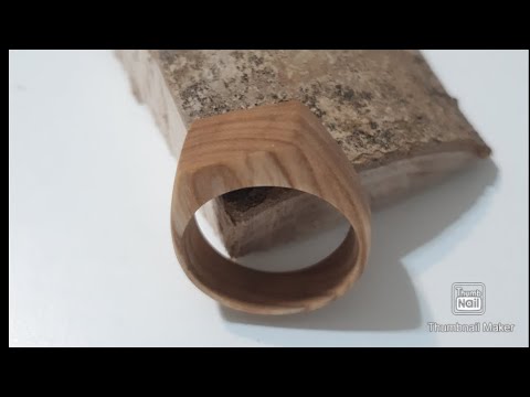 Anello in legno fai da te - Wooden Ring diy