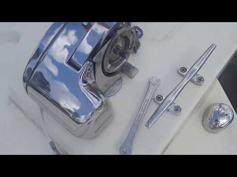 Lewmar Profish 700 Windlass Repair, on Parker 2520 XLD
