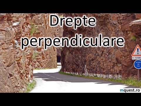 Drepte perpendiculare, clasa a VI-a