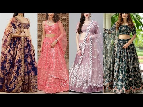 Outstanding Embroidered Organza Lehenga Designs |...