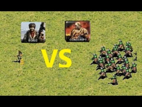 How many Conscripts can Boris stop? - RedAlert 2