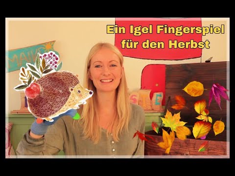 Fingerspiel für den Herbst I Igel I Kita I Kindergarten Ideen I Fingerspiele für Kinder