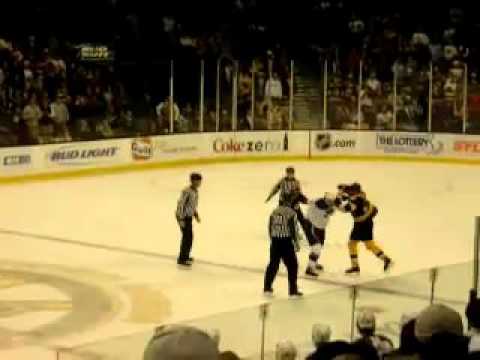 Boston Bruins Fight Dec 22, 2007
