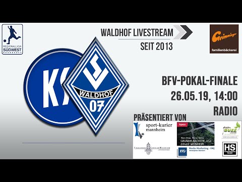 BFV-Rothaus-Pokalfinale: Karlsruher SC - SV Waldhof 07 (Radio)