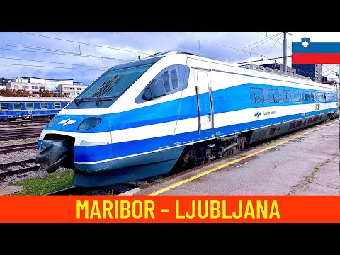 Cab ride Maribor - Ljubljana (Inter City/Pendolino - Slovenian Railways) - train drivers view in 4K
